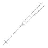 14KW 4mm Disco Ball Rosary Necklace - 26" (NK174)