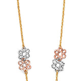 Tri-Color Flower Assorted Necklace