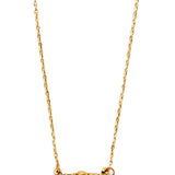 14KY Green CZ Panther Necklace (NK434)