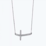 Pavé Small Cross Necklace