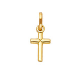 14KY Solid Latin Cross (8X20mm) (PT142)