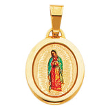 14KY Virgin De Guadalupe Picture Pendant (PT148)