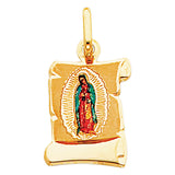 14KY Virgin De Guadalupe Picture Pendant (PT151)