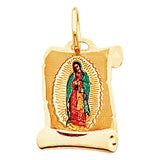 14KY Virgin De Guadalupe Picture Pendant (PT152)