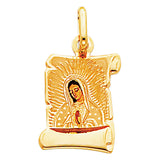 14KY Virgin De Guadalupe Picture Pendant (PT162)