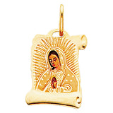 14KY Virgin De Guadalupe Picture Pendant (PT163)