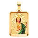 14KY St. Jude Thaddeus Picture Pendant (PT167)