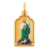 14KY St. Jude Thaddeus Picture Pendant (PT168)
