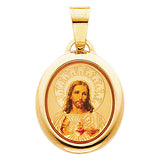 Rectangular Sacred Heart Pendant