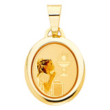 Oval Religious Pendant