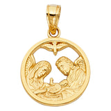 Round Saint Medal Pendant