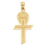 14KY Communion Cross Pendant Big (PT249)