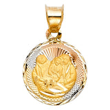 14K 3C Religious Stamp Pendant (PT303) (PT303)