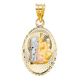 14K 2T Religious Stamp Pendant (PT335) (PT335)