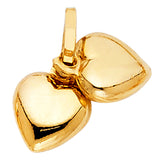 14KY Hollow Heart Pendant (PT447) (PT447)