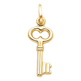 14KY Hollow Key Pendant (PT463) (PT463)