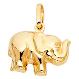 14KY Hollow Elephant Pendant (PT490) (PT490)