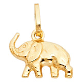 14KY Hollow Elephant Pendant (PT491) (PT491)