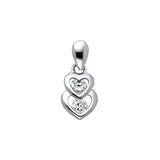 14KW CZ Heart Pendant (PT572) (PT572)
