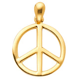 14KY Peace Pendant (PT593) (PT593)