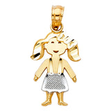14K 2T Baby Pendant (PT664) (PT664)