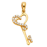 14KY Key Pendant (PT755) (PT755)