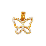 14KY Butterfly Pendant (PT769) (PT769)