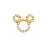 14KY Mouse CZ Pendant (PT822)