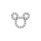14KW Mouse CZ Pendant (PT823)