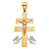 14K 3C Cross of Caravaca Pendant (PT1165)