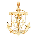 14KY Mariner Crucufix Pendant (PT1220)