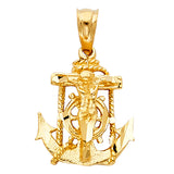 14KY Mariner Crucufix Pendant (PT1228)
