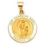 14KY Our GuaRoundian Angel Pendant (PT1247)