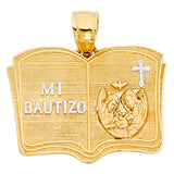 14K 3C Baptism Pendant (PT1439)