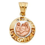 14K 2T Baptism Pendant (PT1451)