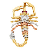 14K 3C Scorpion Pendant (PT1531)