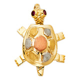 14K 3C Turtle Pendant (PT1545)