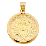 14KY Calendario Azteca Pendant (PT1564)