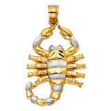 14K 2T Scorpion Pendant (PT1589)