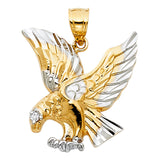 14K 2T Eagle Pendant (PT1597)
