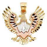 14K 3C Eagle Pendant (PT1604)