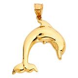 14KY Dolphin Pendant (PT1668)