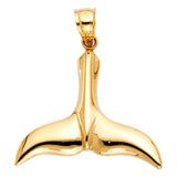 14KY Tail of Dolphin Pendant (PT1690)