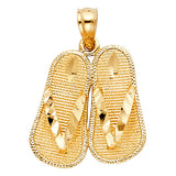 14KY Sandal Pendant (PT1699)
