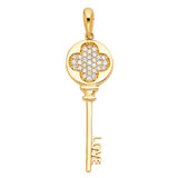 14KY Love Key Pendant (PT1721)
