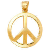 14KY Peace Sign Pendant (PT1736)