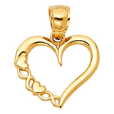 14KY Heart Pendant (PT1790)