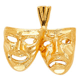 14KY Mask Pendant (PT1799)