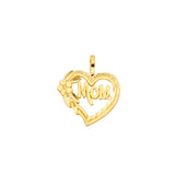 14KY Mom Heart Pendant (PT1838)