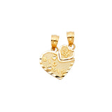 14KY Heart 2 Piece Pendant (PT1850)